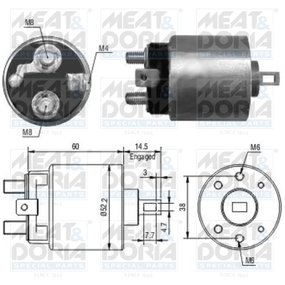 Solenoid Switch, starter